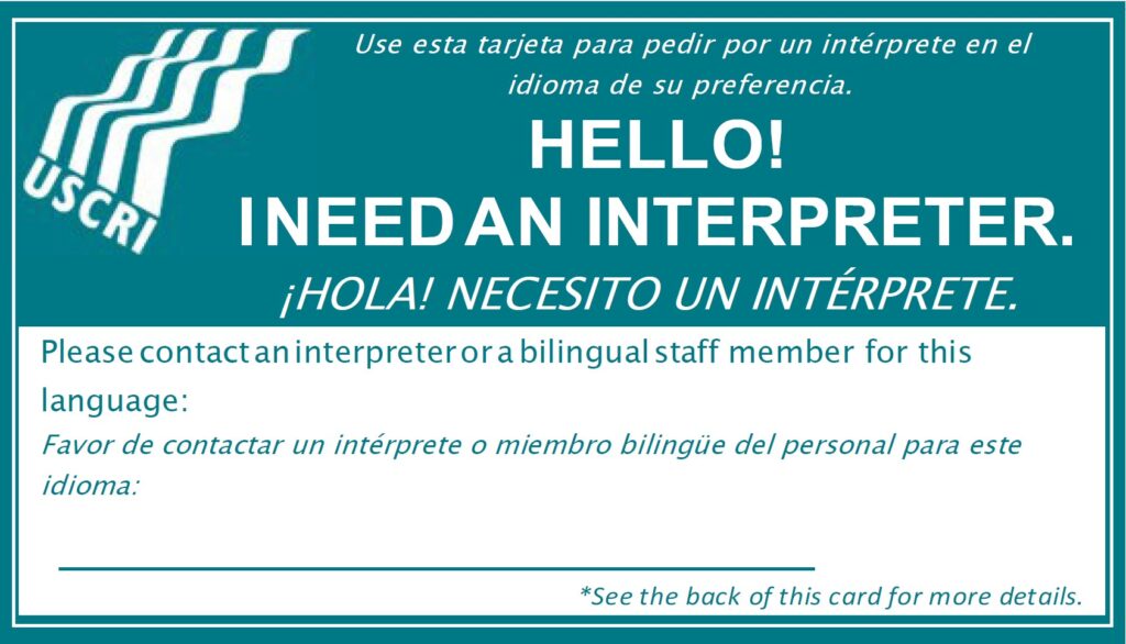 Interpreter Card Front